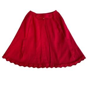 Lullaby Set Classic Cape Ruby Red size small (2-4)‎ NWT